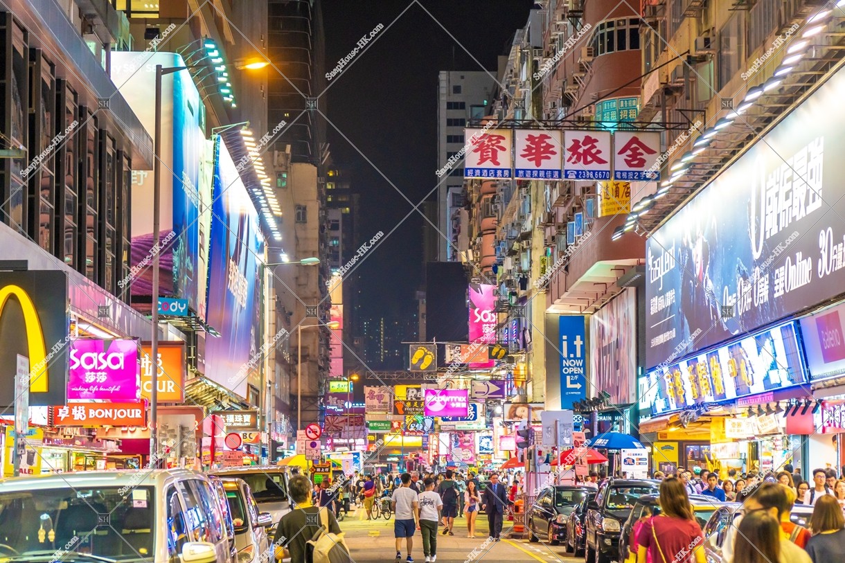 旺角 西洋菜街 夜の街並みと人々 その⑲