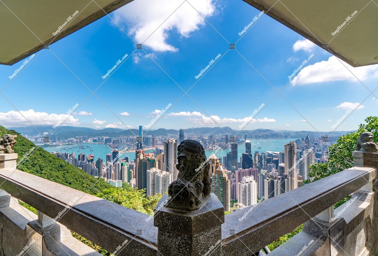 ヴィクトリア・ピーク太平山獅子亭から見る香港の風景 その①