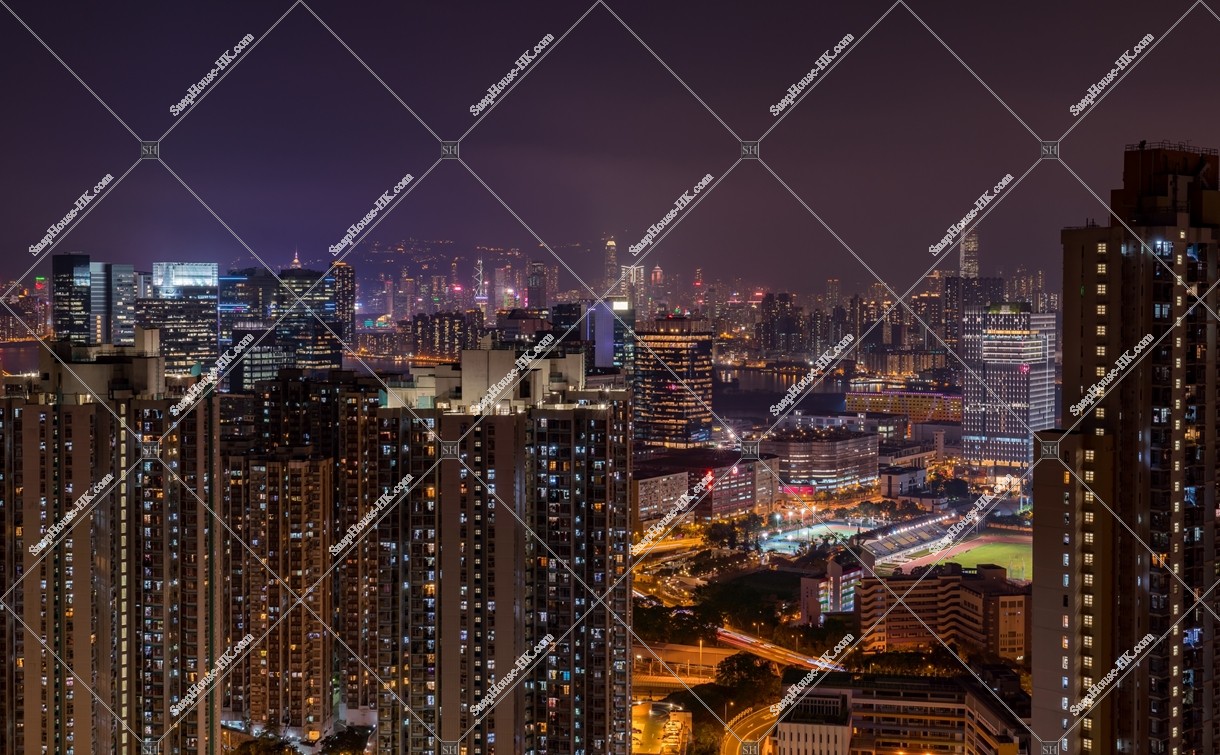 九龍灣～牛池灣の夜景 その①