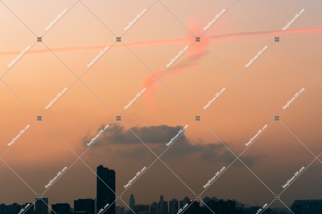 香港の夕焼け