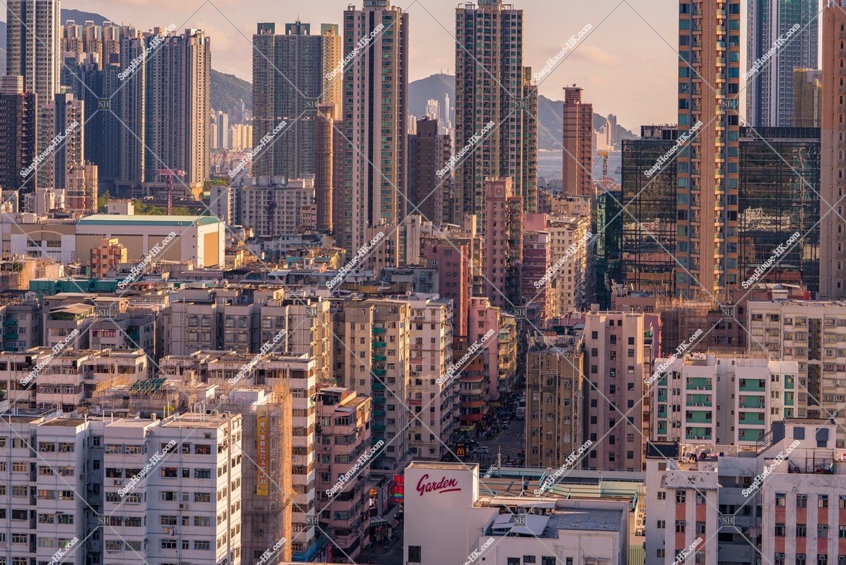 深水埗の夕方の街並み その②