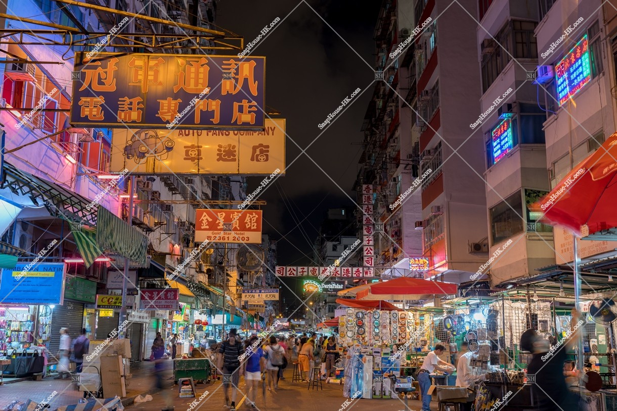 深水埗 鴨寮街の夜の様子 その③