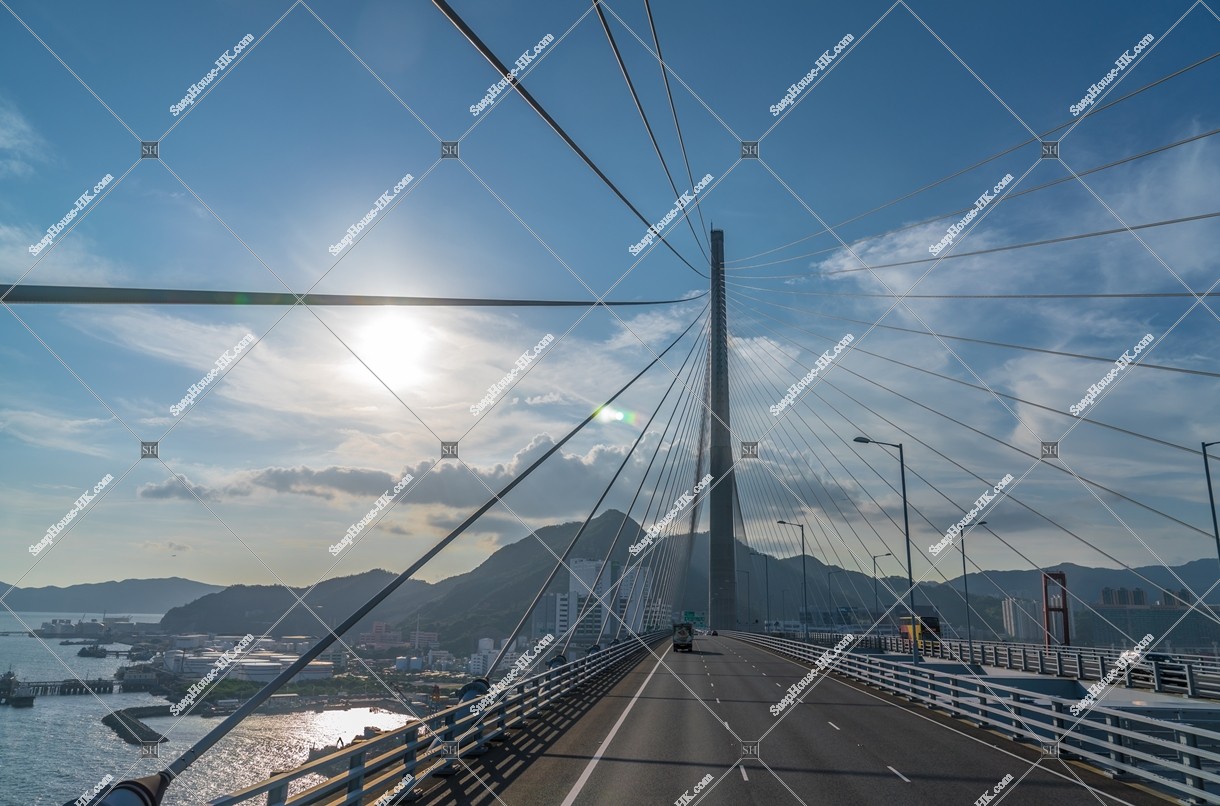 昂船洲大橋（ストーンカッターズ橋）の風景 その②