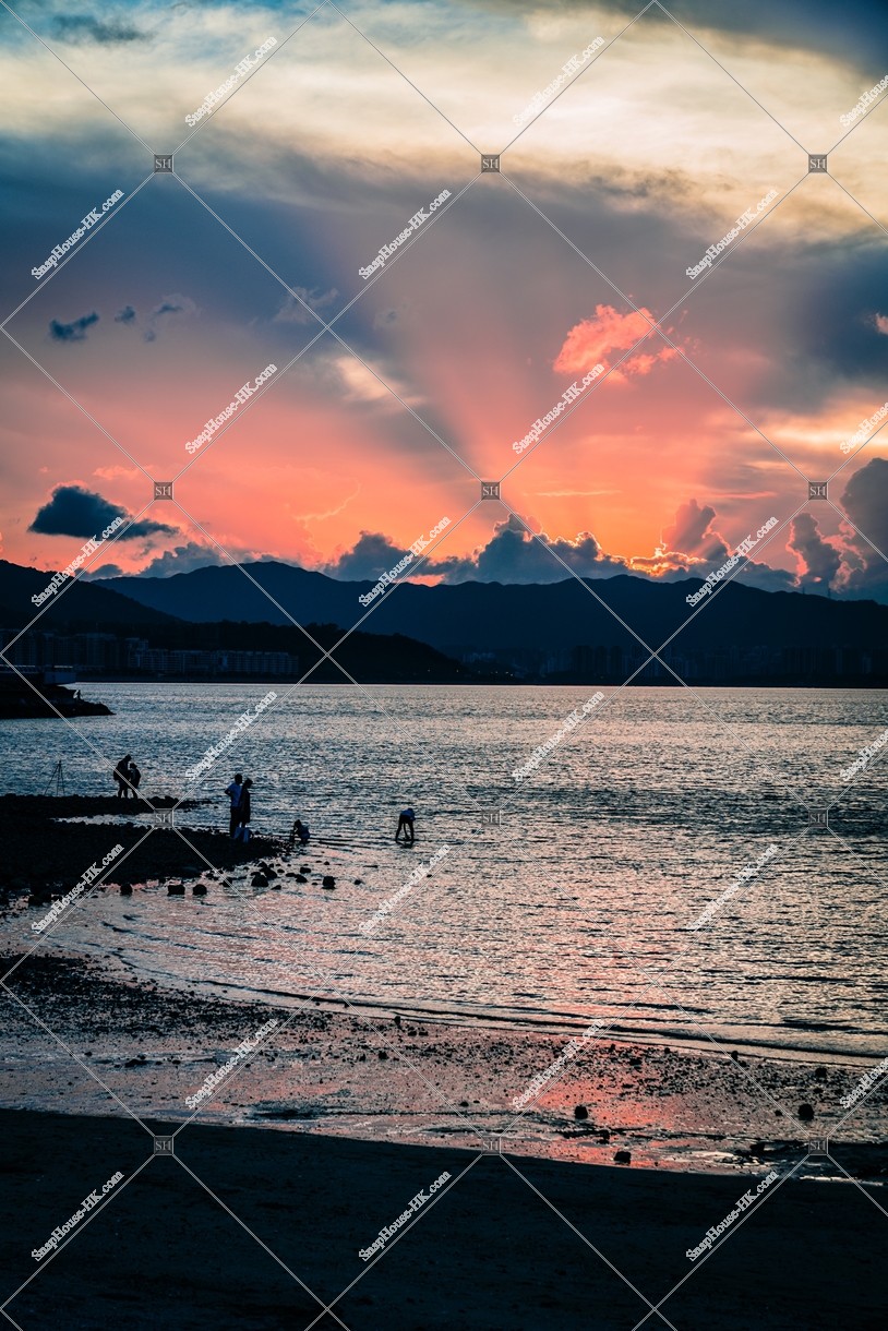 烏溪沙ビーチ 日没の様子 その②