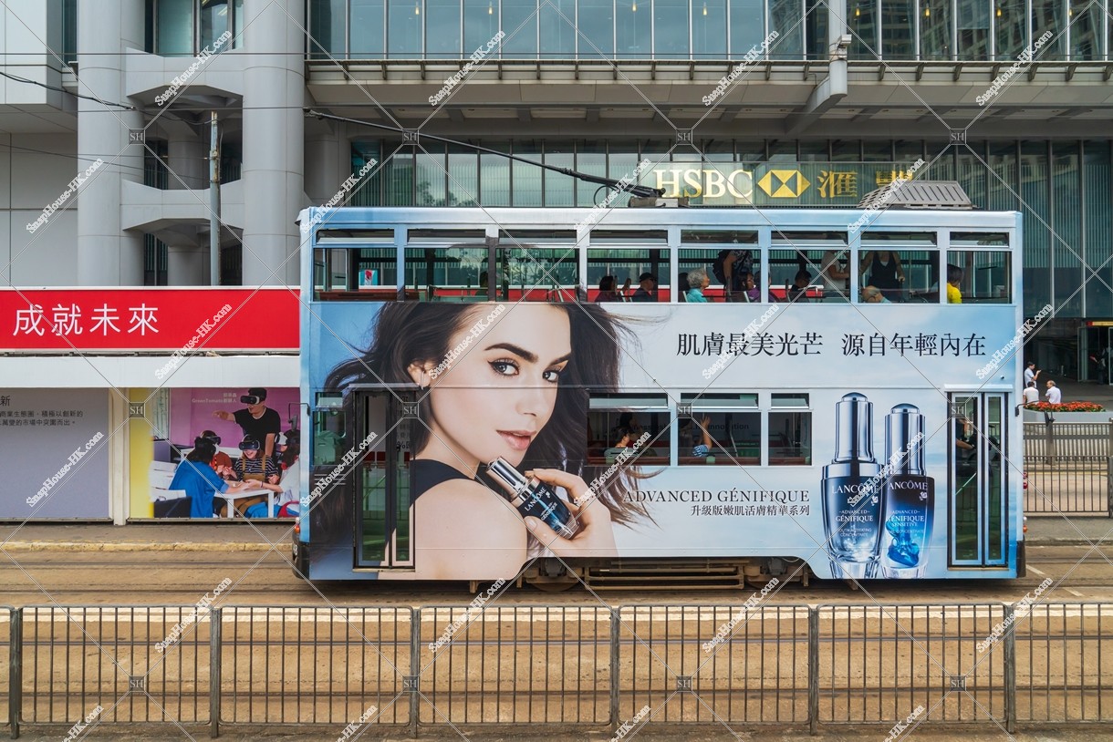 セントラル(中環)を走行する香港トラム その②