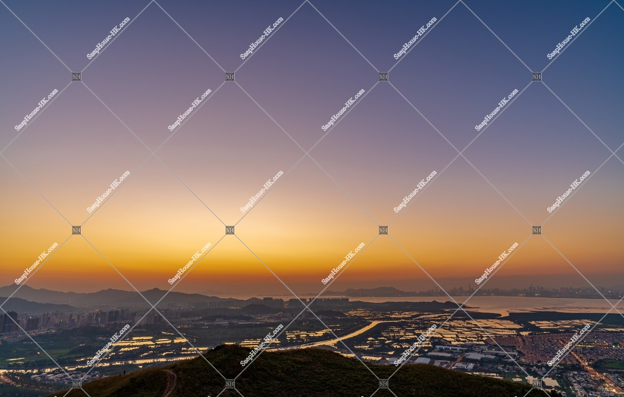 元朗の郊外の夕景 その②