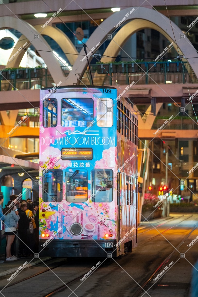 銅鑼灣 夜の香港トラム その④