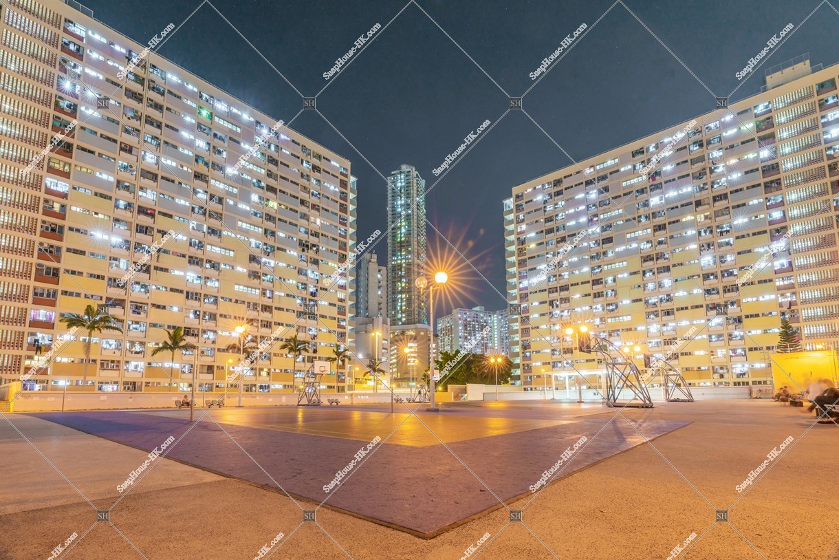 彩虹 夜の公共住宅「彩虹邨」 その⑨