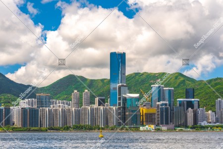 鰂魚涌の高層ビル群の風景 その①
