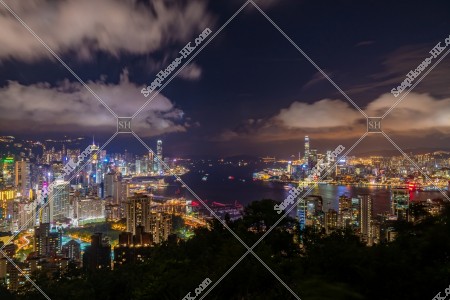 香港島と九龍半島の夜景 その③