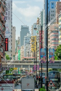 油麻地 彌敦道（ネイザンロード）の街並みの風景 その㉔