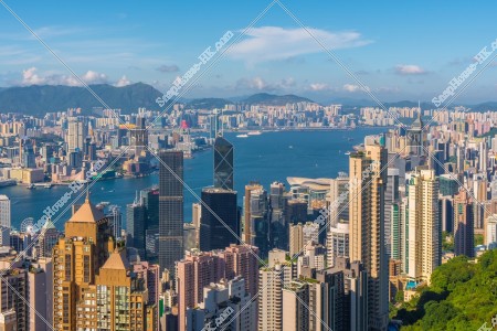 ヴィクトリア・ピークから見る香港の風景 その⑧