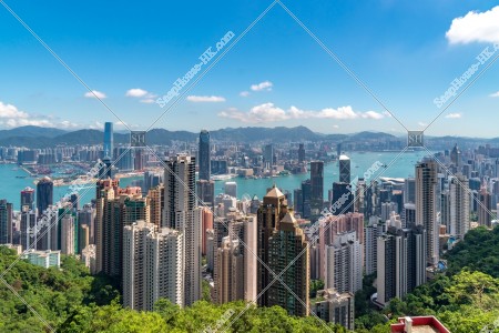 ヴィクトリア・ピークから見る香港の風景 その⑪