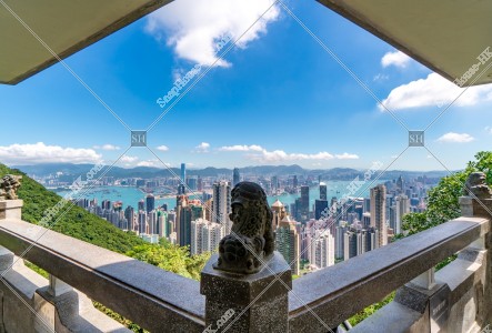 ヴィクトリア・ピーク太平山獅子亭から見る香港の風景 その①