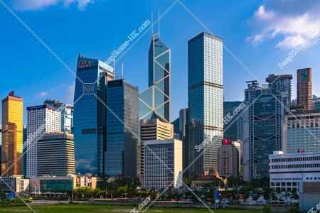 セントラル(中環) 夕方の都市の風景 その②