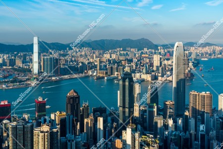 ヴィクトリア・ピークから見る香港の都市の風景 その⑧