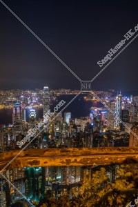 ヴィクトリア・ピークから見る香港の都市の夜景 その⑥