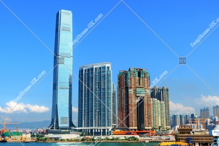 西九龍の高層ビル群の風景 その③