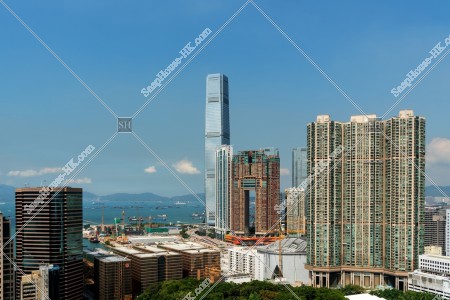 西九龍の高層ビル群の風景 その④
