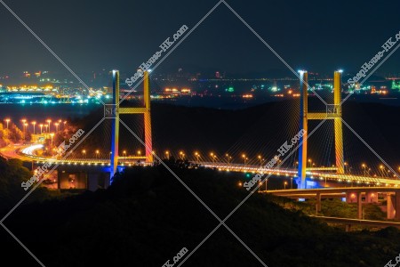 夜の青馬大橋 その③