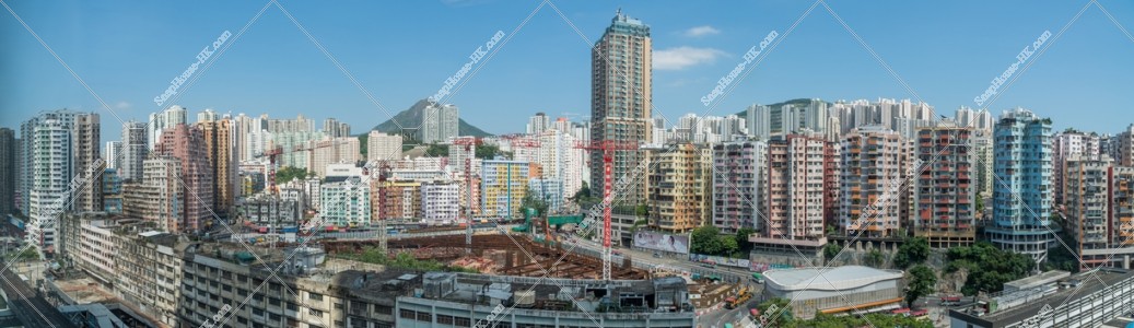 観塘（觀塘） 東～北～西方向のパノラマ風景