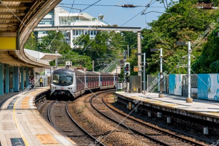 MTR 東鉄線（東鐵綫） 発車する列車