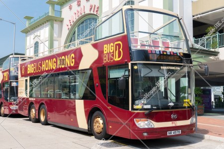 停車中の香港の観光バス「BIG BUS」 その2