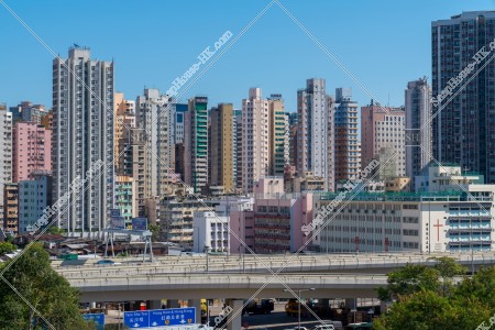 油麻地 古い建物の風景