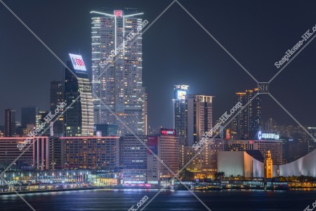 西側から見る尖沙咀の夜景