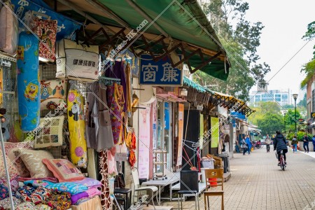 粉嶺 露天街の風景