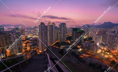 九龍灣～牛池灣の夕方の風景 その②