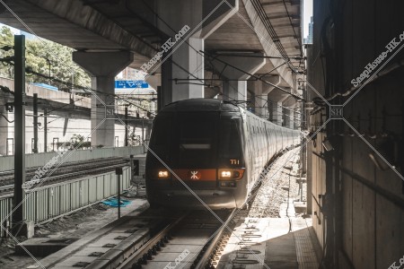 MTR 東涌綫 駅に到着する列車