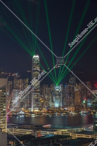 尖沙咀から見るセントラル（中環）のシンフォニー・オブ・ライツ その①