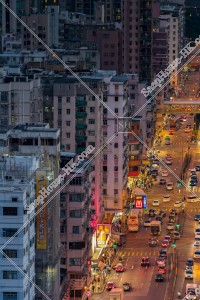 深水埗 欽州街の夜景 その①