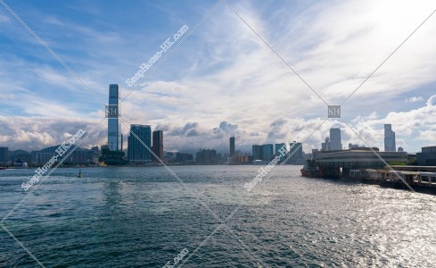 西九龍と尖沙咀の風景