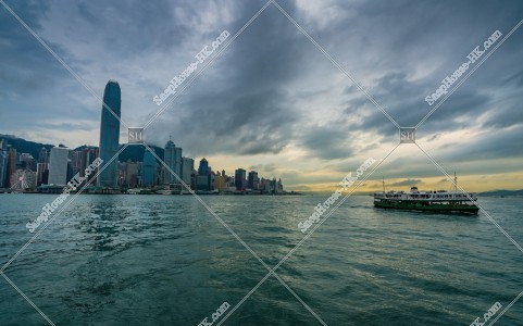 ヴィクトリア・ハーバーとスターフェリー(天星小輪)と香港島 その③