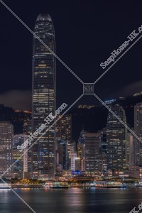 尖沙咀から見るifcとifc2（国際金融中心）