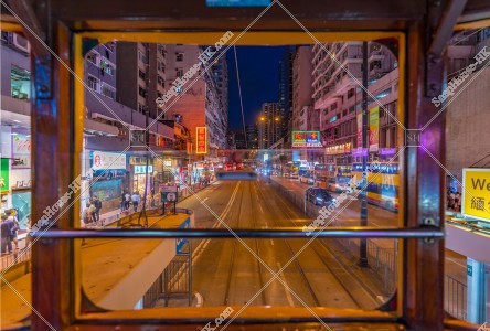 夜の香港トラムから見る夜景 その③