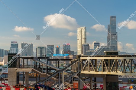 湾仔(灣仔)から見る尖沙咀の風景