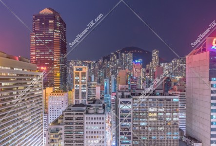 上環 高層ビルの夜景 その①