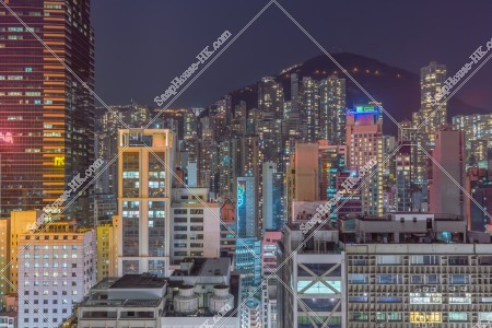 上環 高層ビルの夜景 その②