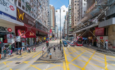 旺角 彌敦道(ネイザンロード)の街並みの風景 その①