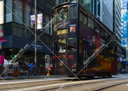 セントラル(中環)を走行する香港トラム その⑩