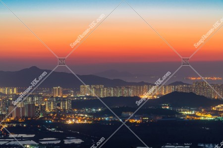 元朗の郊外の夕景 その⑥