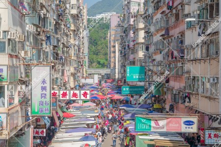 旺角 花園街の街並みの風景 その⑯