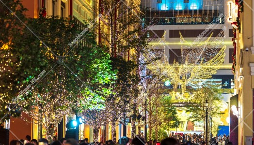 灣仔 利東街のクリスマスライトアップ その⑭