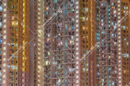 啟德 夜の公共住宅「啟晴邨」 その①