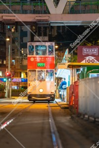 銅鑼灣 夜の香港トラム その②