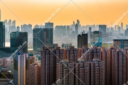 九龍の夕方の都市風景 その②