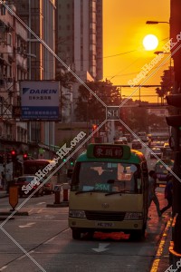 九龍城の街並みと夕陽 その⑪